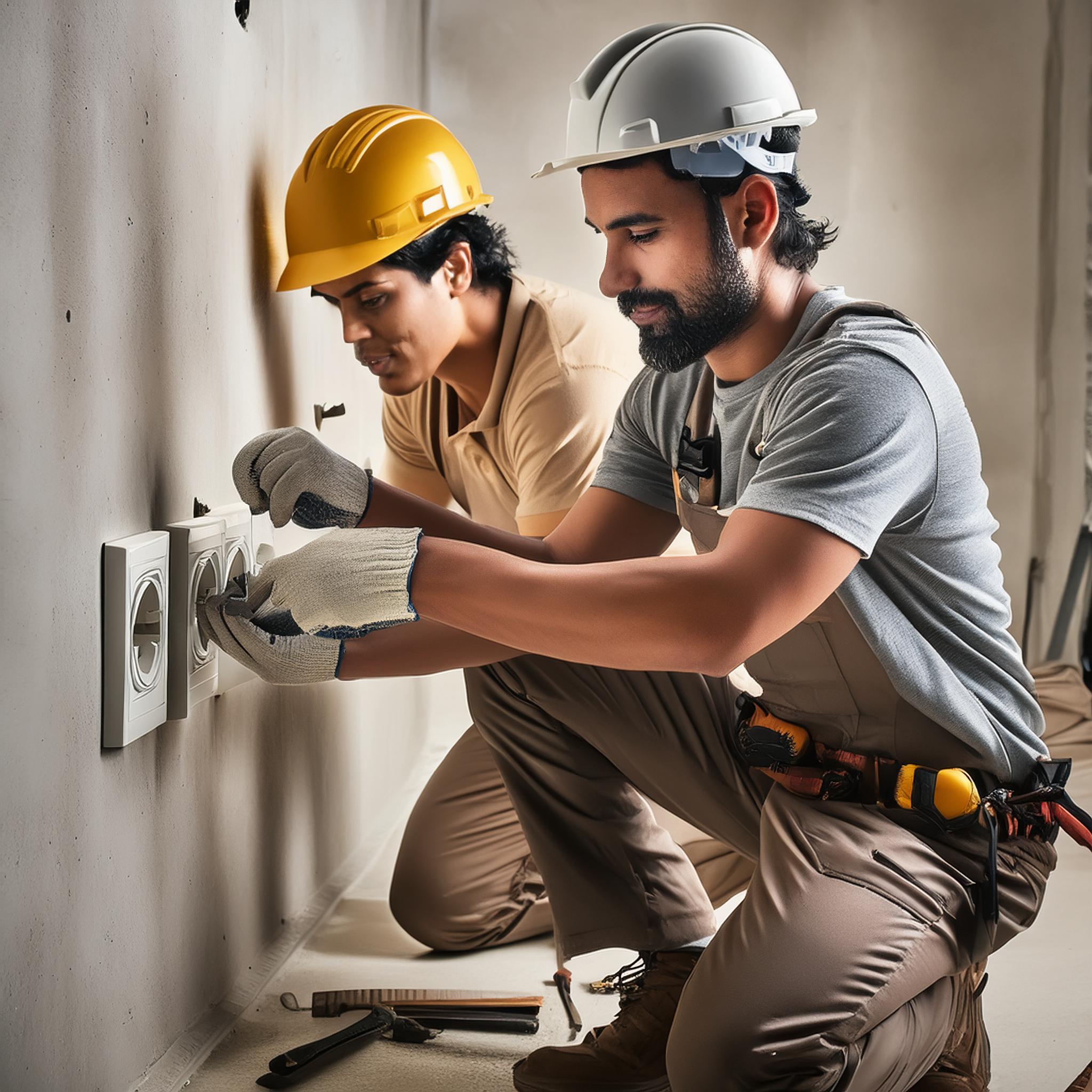 Firefly realistic wallpaper with, electricians repair socket; energy and electricity concept backgro (3)